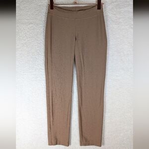 Eileen Fisher Women's Straight-Leg Pants in Taupe Lots Of Stretch Fit Up To Smal
